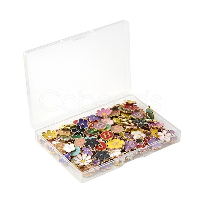 132Pcs Alloy Enamel Pendants DIY-FS0009-12-1