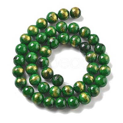 Natural Mashan Jade Beads Strands G-A255-A01-01K-1