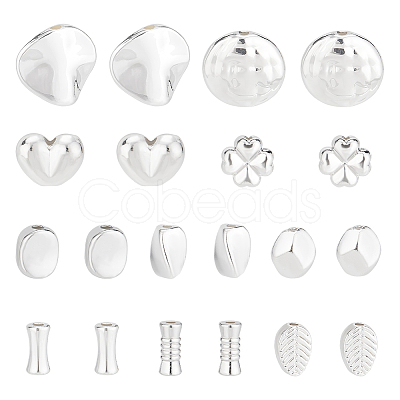 BENECREAT 100Pcs 10 Styles Alloy Bead FIND-BC0004-58-1