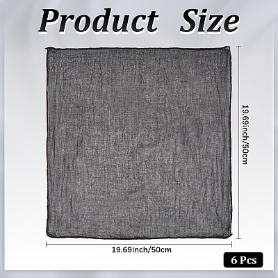 Wrinkled Polyester Dinner Cloth Napkins AJEW-WH20020-115D-1