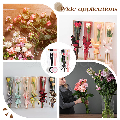 Cellophane Single Flower Bouquets Wrapping Packaging AJEW-NB0005-48-1