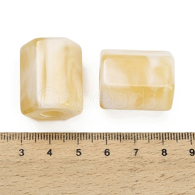 Opaque Acrylic Imitation Gemstone Beads AC-CBAE907-04-1