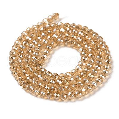 Transparent Electroplate Glass Beads Strands X1-GLAA-H021-01B-PL01-1