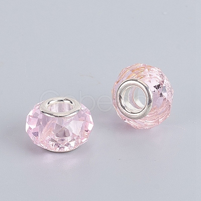 Faceted Glass European Beads LS-GPDL-E004-01B-1