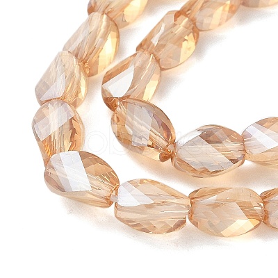Electroplate Glass Beads Strands EGLA-L045-C-PL04-1
