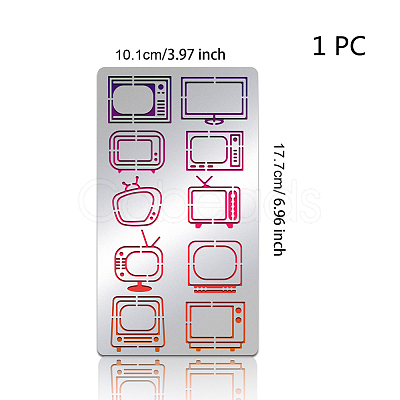 Stainless Steel Cutting Dies Stencils DIY-WH0242-262-1