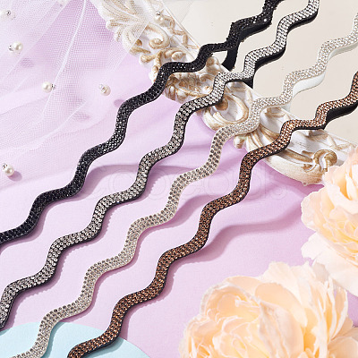 4 Colors Rhinestone Ribbon OCOR-TA0003-08-1
