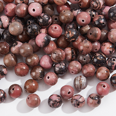 Nbeads 2 Strands Natural Rhodonite Beads Strands G-NB0004-83B-1