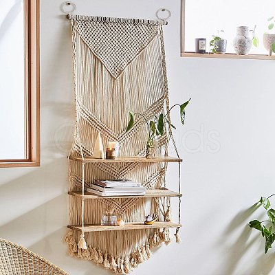 DIY Woven Net/Web Shape Home Decorate Makings DIY-PH0027-05-1