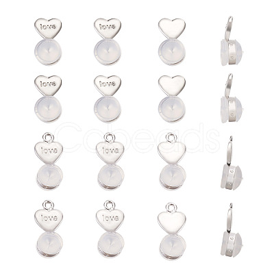 20Pcs 2 Styles Silicone Ear Nuts FIND-TA0001-47B-1