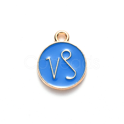 Alloy Enamel Pendants X-ENAM-S124-01A-02E-1