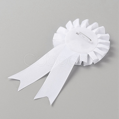 Award Satin Ribbon Rosette JEWB-WH0010-57C-1