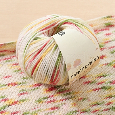 Wool Rainbow Segment Dyed Knitting Yarn PW-WGBB63E-06-1