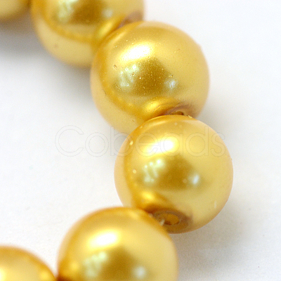 Baking Paint Glass Pearl Bead Strands HY-Q003-5mm-31-1