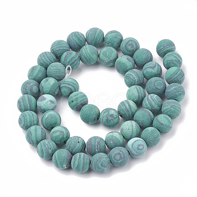 Synthetic Malachite Beads Strands X-G-T106-199-1