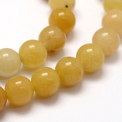 Natural Old Topaz Jade Beads Strands X-G-F364-06-8mm-1