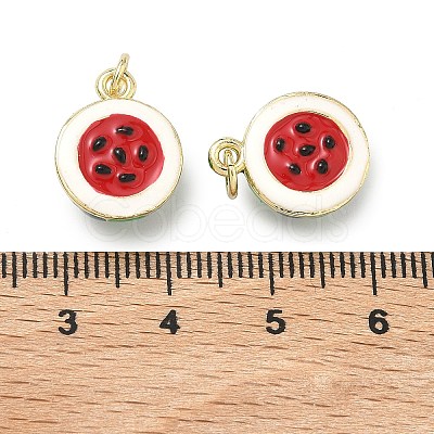 Brass Enamel Pendants KK-H259-11E-G01-1