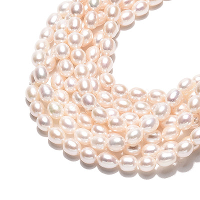 Natural Cultured Freshwater Pearl Beads Strands PEAR-N024-07-4AB-1