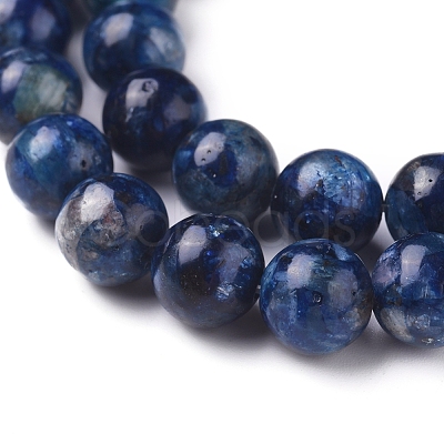 Natural Kyanite/Cyanite/Disthene Beads Strands G-D0006-C06-8mm-01-1