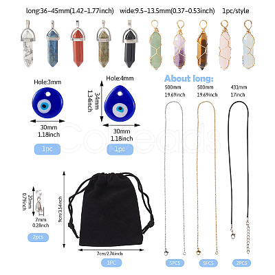 DIY Pendant Necklace Making Kits DIY-TA0001-39-1