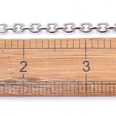 Tarnish Resistant 304 Stainless Steel Cable Chains CHS-P007-27P-03-1