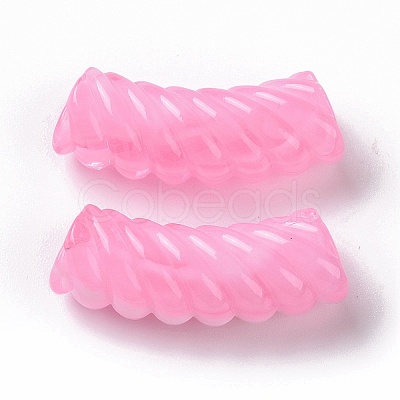 Two Tone Opaque Acrylic Beads OACR-A016-06A-1