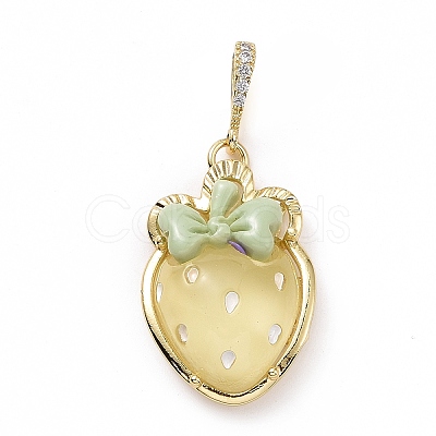 Opaque Resin Pendants KK-G406-51G-02-1