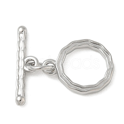 Brass Toggle Clasps KK-CBAFC6C-07A-P-1