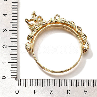Alloy Open Back Bezel Pendants PALLOY-I223-03LG-1