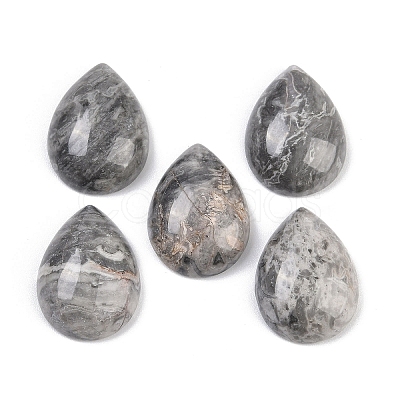 Natural Map Stone Cabochons G-H094-01A-34-1