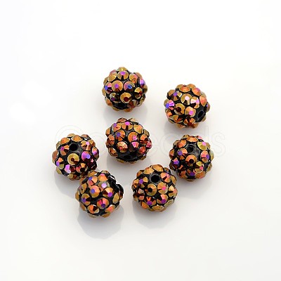 Resin Rhinestone Beads RESI-S257-12mm-SB2-1