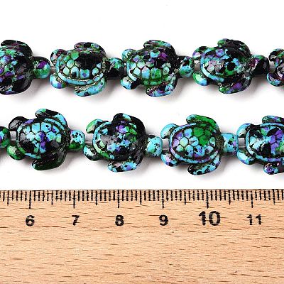 Synthetic Turquoise Dyed Beads Strands G-P507-05A-2-1