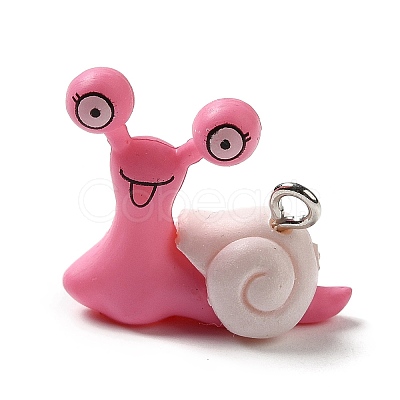 Opaque Resin Pendants LS-RESI-P029-06P-B-1
