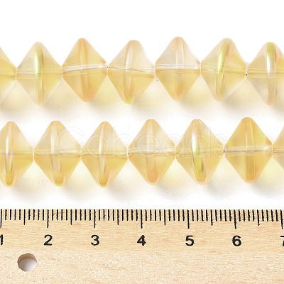 Electroplate Glass Beads Strands EGLA-G038-01A-HP02-1