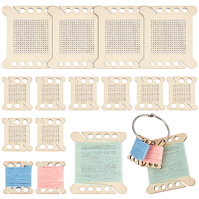 1Set Wood Thread Winding Boards FIND-FH0011-36-1
