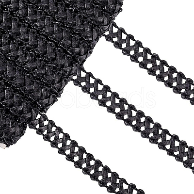 Braided PU Imitation Leather Ribbon OCOR-WH0074-88A-1