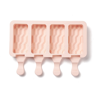 Food Grade DIY Rectangle Ice-cream Silicone Molds DIY-D062-04C-1