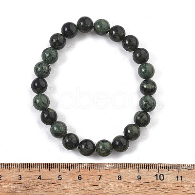Natural Kambaba Jasper Stretch Beaded Bracelets G-A185-01V-1