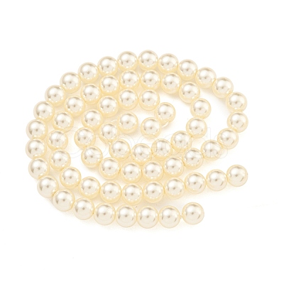 Glass Pearl Beads Strands X-HY-G002-01C-02-1
