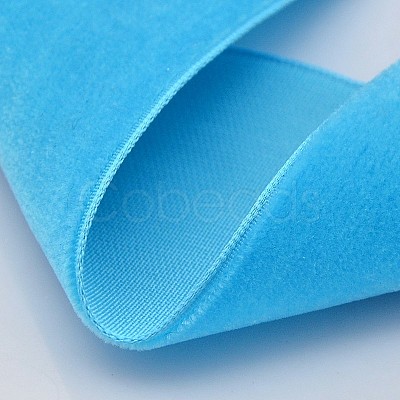 Polyester Velvet Ribbon for Gift Packing and Festival Decoration SRIB-M001-23mm-340-1