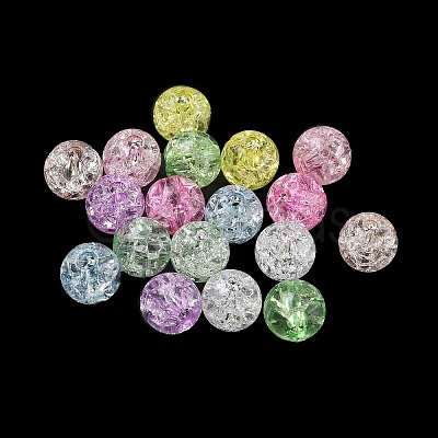 Transparent Crackle Acrylic Beads AC-CBA4496-12A-1