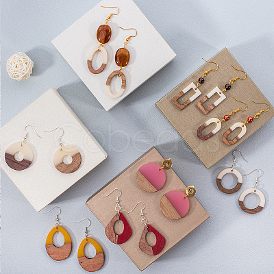 Resin & Wood Pendants RESI-OL0001-08A-1