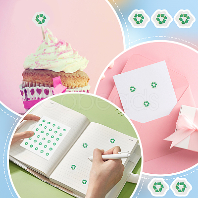 Round Dot PVC Decorative Stickers DIY-WH0423-008-1