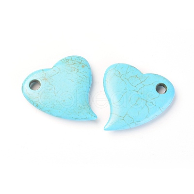 Synthetic Turquoise Pendants TURQ-L031-024-1