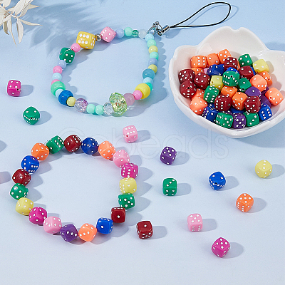 300Pcs Acrylic Beads OACR-DC0001-56-1