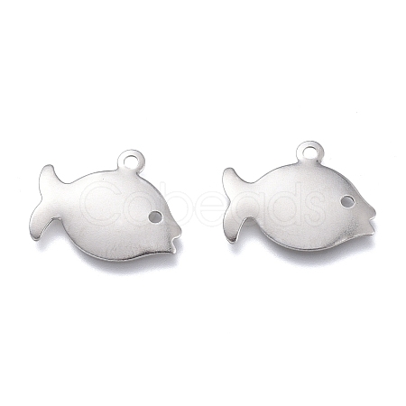 Non-Tarnish 201 Stainless Steel Charms STAS-K212-09P-1