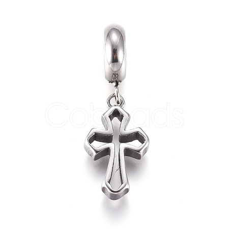 304 Stainless Steel European Dangle Charms OPDL-G010-03AS-1