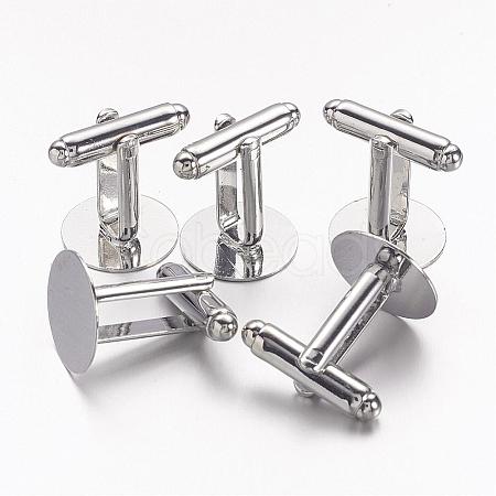 Brass Cufflinks KK-G216-P-1