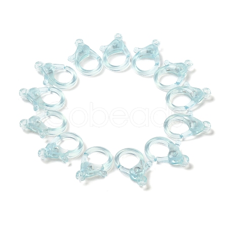Transparent Plastic Lobster CLaw Clasps LS-KY-H005-A02-1