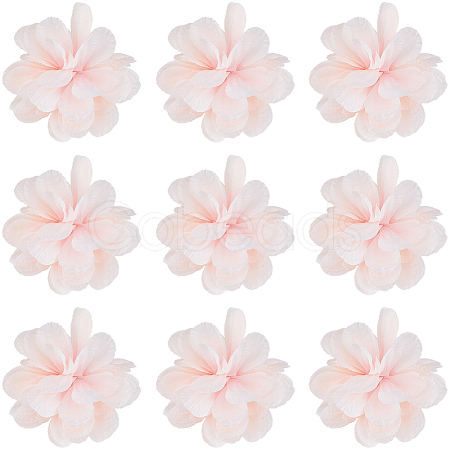12Pcs Cloth Artificial Flower Head AJEW-SC0031-58B-1